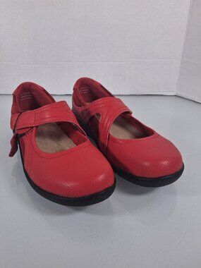 Oviaric Flats Mary Jane Shoes Loafers Women’s 7.5M Red Hook & Loop Closure New